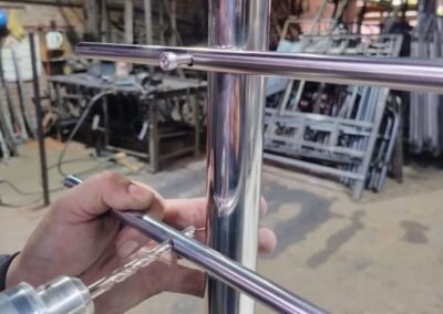Fabricación de baranda de acero inoxidable