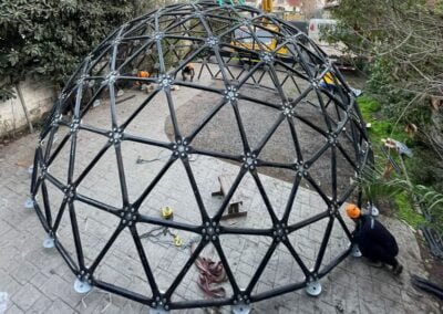 Fabricación de domo de fierro