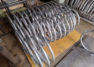 Diseño de Bicicleteros de acero inoxidable